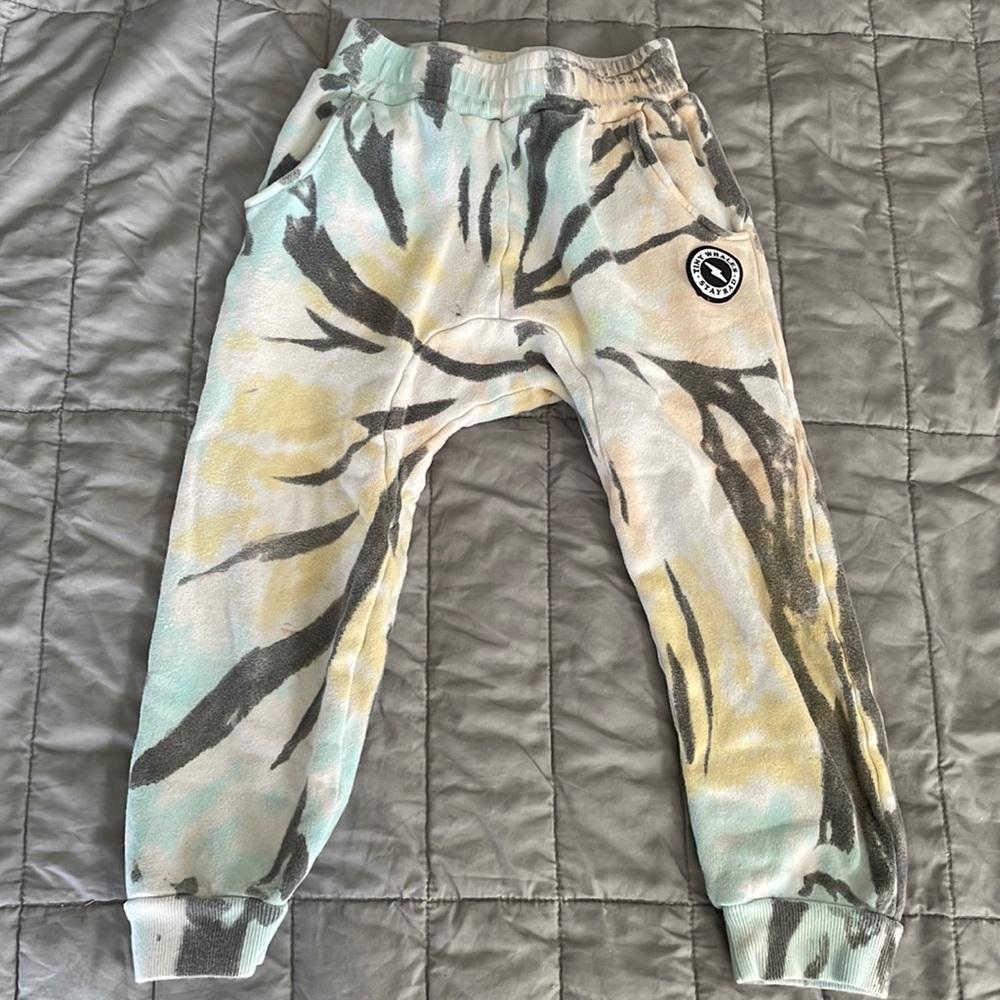 Tiny whales kids Tie Dye Sweatpants size 5